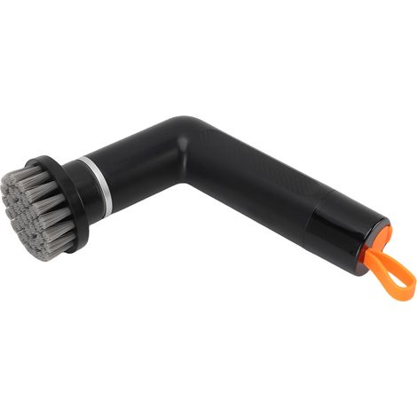 Brosse de nettoyage sans fil étanche IPX7 pour salle de bain, avec 4 têtes interchangeables et 2 vitesses réglables (noire). (1/5)