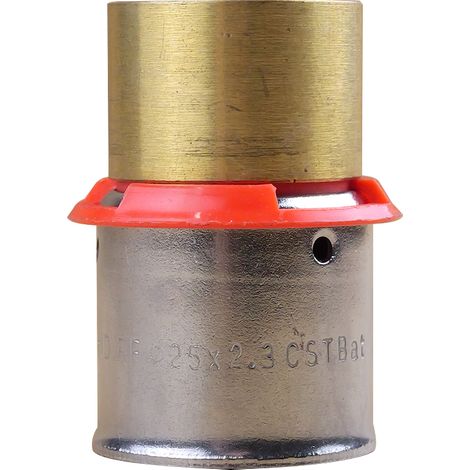 Adaptateur PER à sertir Ø25x2,3 - Cuivre à souder Femelle Ø22 - IBP Bänninger (1/3)