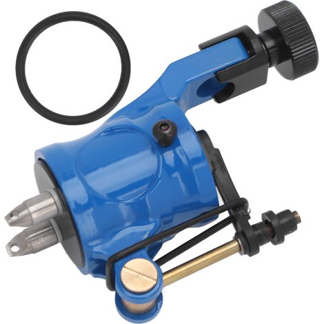 Machine à tatouer rotative bleue, moteur électroplaqué en alliage de zinc, liner et shader pour artiste tatoueur (1/5)