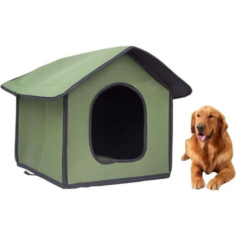 QORVA-Maison d'extérieur pour animaux de compagnie, abri pliable pour animaux de compagnie, étanche