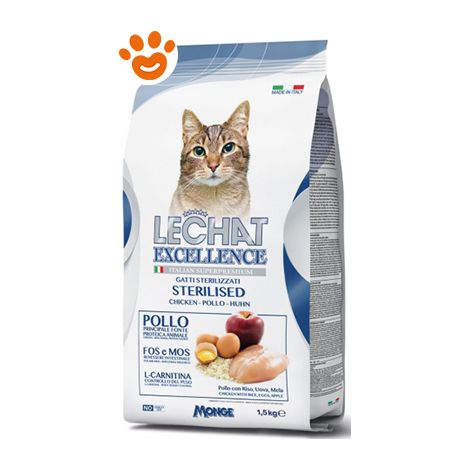 LECHAT EXCELLENCE CROCCANTINI GATTO 1.5 KG STERILIZZATO AL POLLO (1/3)