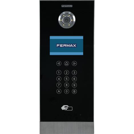 Placa de video táctil 4,3’’ HD, IP65, PoE, reconocimiento facial hasta 6000 usuarios