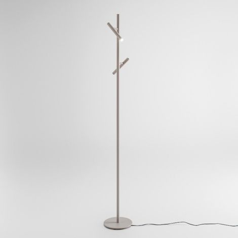 Piantana moderna gea luce gpit40 led orientabile dimmerabile alluminio