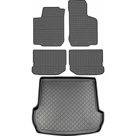 Set di tappetini in gomma per auto e tappetino per bagagliaio per Volkswagen Golf IV Kombi dal 1998 al maggio 2007. (1/5)