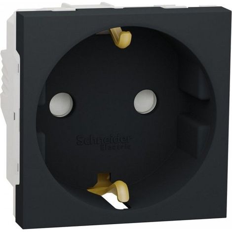 Prise Schuko anthracite SCHNEIDER NU303754