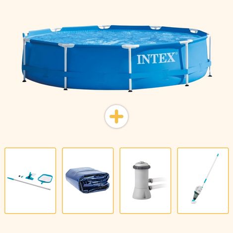 Intex Piscine Tubulaire Ronde - 366x76 cm - 5-pièces S149 (1/5)