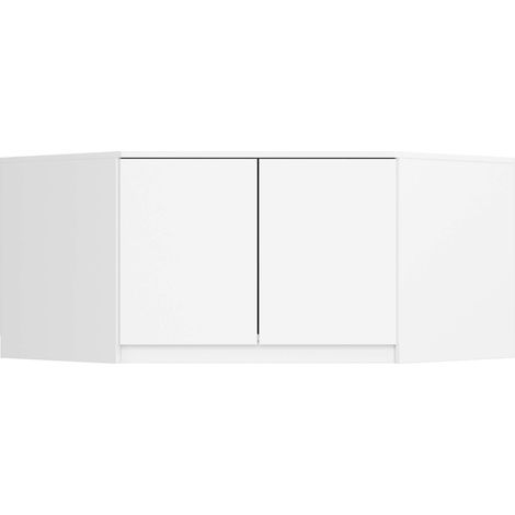 Altillo para armario AKORD S100 Blanco 100 cm 2 puertas 3 estantes 100x50x55 cm (1/5)