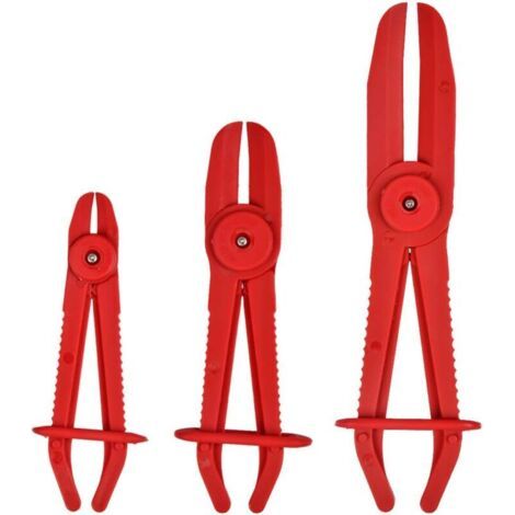 3 Stück flexible Schlauchklemmen, Schlauchzange, Nylon-Anziehwerkzeug für Kraftstoffleitungen, Bremsen, Heizungen, Heizkörper (25 cm + 18,5 cm + 15,5 cm).