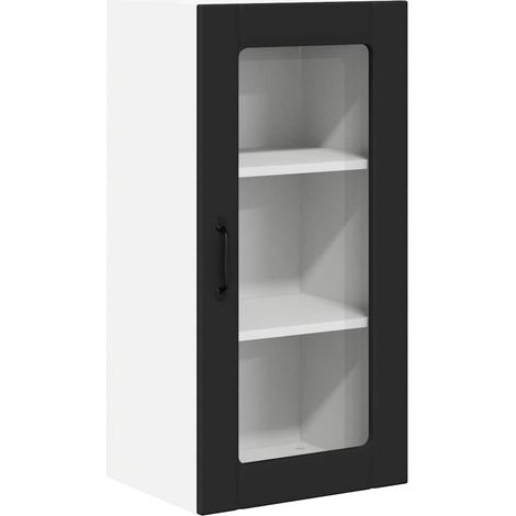 Meuble mural de cuisine,Armoire de cuisine Noir 40 x 31 x 80 cm Bois d'ingénierie CFW13056 (1/5)