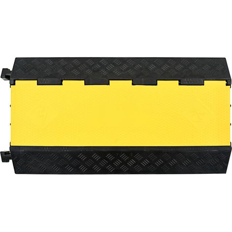 vidaXL Dosso Passacavi con 3 Canali in Gomma 93 cm