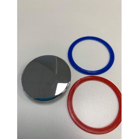Placchetta per rubinetti 2 maniglie standard 36mm Cromo