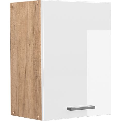 Pensile da cucina R-Line, Bianco lucido, 45 cm, Vicco