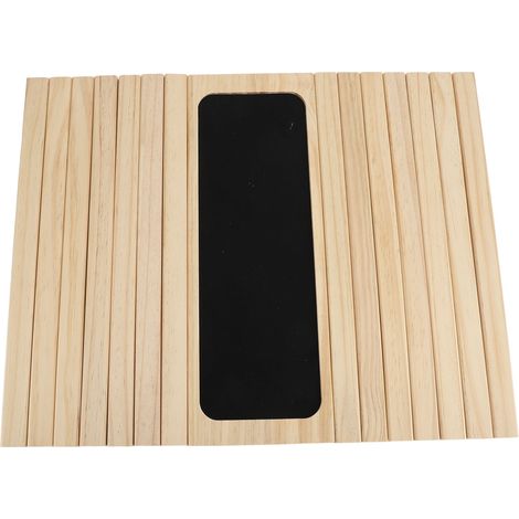 Plateau accoudoir canapé Bois massif Antidérapant Support stable pour boissons télécommande et collations sur accoudoir de fauteuil (1/5)