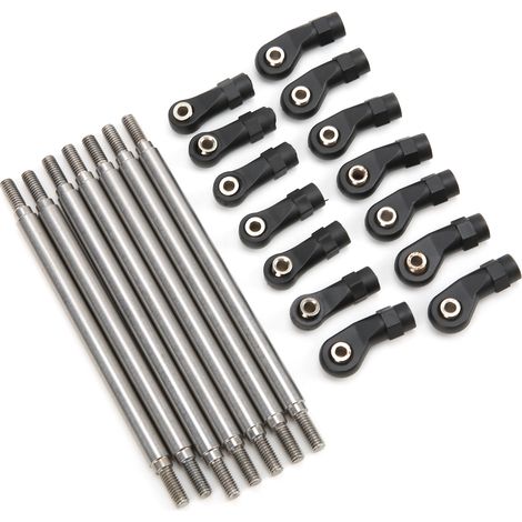 Jeu de tringles de liaison en acier inoxydable pour châssis de voiture RC REDCAT GEN8, pièces de rechange (1/5)