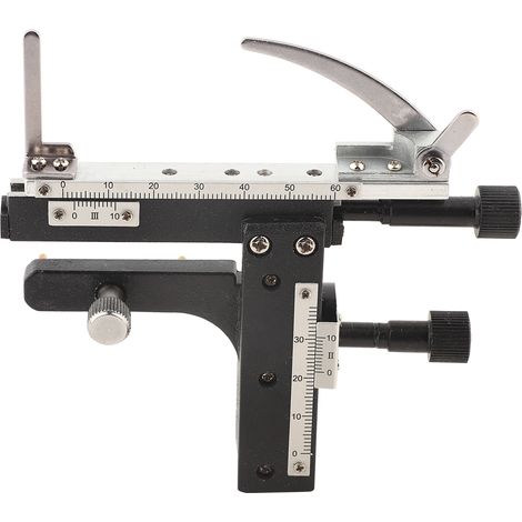 Microscope Attachable Mechanical Stage X-Y Moveable Stage Caliper With Scale (1/5)