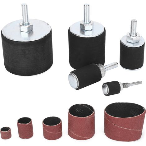 Kit de 25 pièces pour ponceuse à tambour, papier de verre pour le polissage du bois, outils rotatifs (1/5)