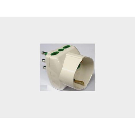 FME ART 82.240 Adaptateur multiple 16A + T 2 prises bypass + schuko CEI