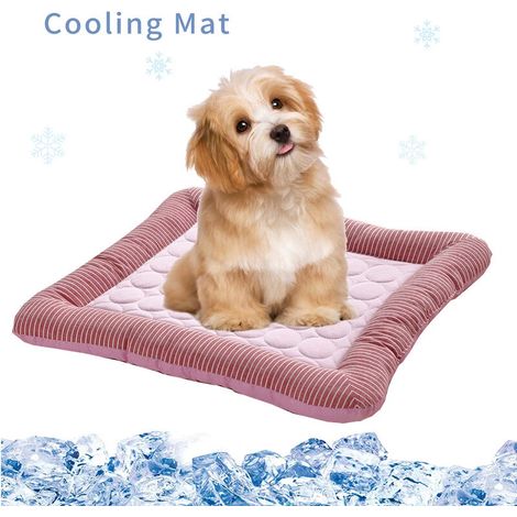 Kühlmatte/Kühlbett für Haustiere, geeignet für Hunde, Katzen, Welpen, Kätzchen und aus Eisseide gefertigt.
