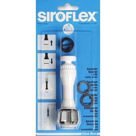 Atomiseur Douchette économiseur économie D'eau, Design Bicolore, Polyvalent - Siroflex