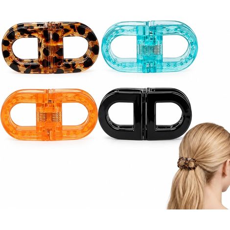 4pcs Magnetic Hair Clips, Quick Daily Hairstyling, Non-Slip Magnetic Design, Versatile Hair Accessory for All Hair Types, Ideal for Travel and Special Occasions (1/5)