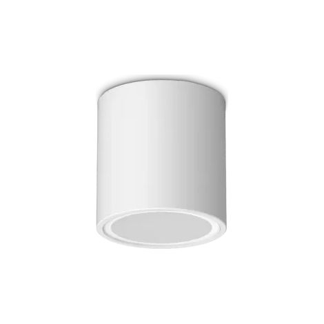 TECHO ROUND FARETTO DA SOFFITTO PER ESTERNO IP54 1 LUCE GU10 D.9CM BIANCO
