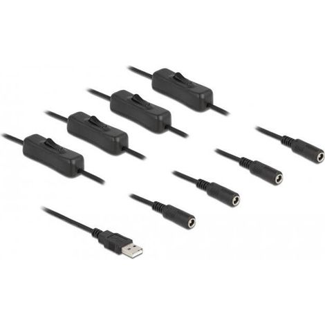 DELOCK 86799 CABLE DE ALIMENTACIÓN NEGRO 1 M USB A (1/2)