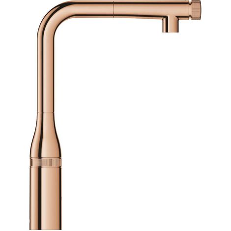 GROHE Spültischbatterie Essence SmartControl 31615, Einlochmontage, An/Aus per Knopfdruck, Volumensteuerung durch Drehen, Temperatureinstellung durch Drehen des Mischventils am Armaturenkörper, warm s (1/5)