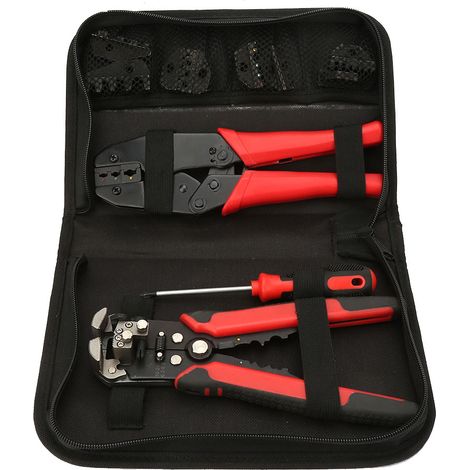 Pince à sertir et dénuder pour câbles 0,2-6 mm² et 0,5-35 mm² en acier haute résistance (1/5)
