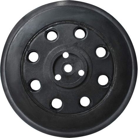 Hard sanding pad Ø 125 mm – 8 holes for efficient dust extraction – Compatible with Bosch PEX 12, PEX 125, PEX 400 A – Durable rubber - PEX 125 AND PEX (1/5)