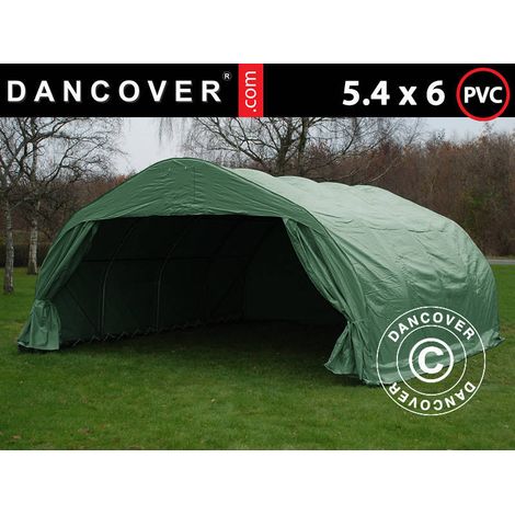Doppel Zeltgarage 5,4x6x2,9m PVC, Grün - Dancover