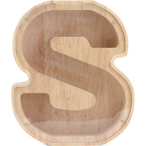 Tirelire personnalisée en forme de lettre pour économies et cadeaux d'anniversaire (Modèle 5A19) (1/5)