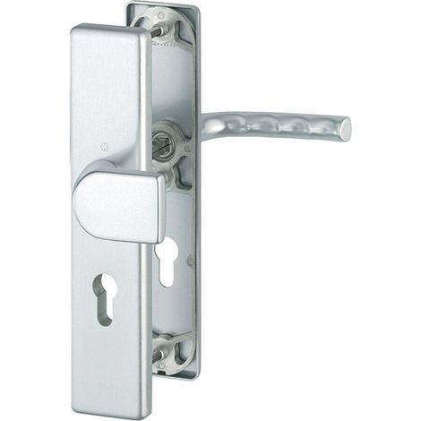 HOPPE® Schutz-Wechselgarnitur mit Langschild Birmingham 78G/2221A/2440/1117, 8/72 mm, Aluminium, 3841104 (1/4)