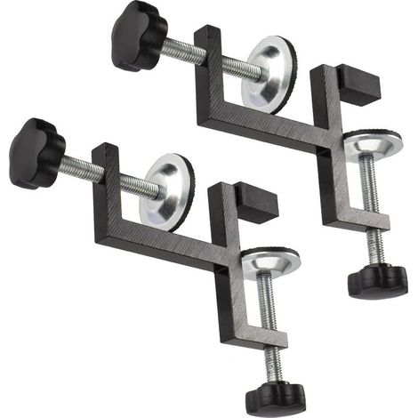 Lot de 2 serre-joints en Y pour fixation sur bois, serre-joints de table à domicile, aluminium acier au carbone, soudage robuste, découpe, perçage et fixation (1/4)