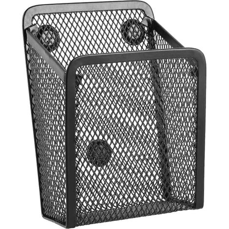 BelleRise - Porte-stylo magnétique, panier en fil d'acier inoxydable, organiseur de bureau en métal - yux (1/4)
