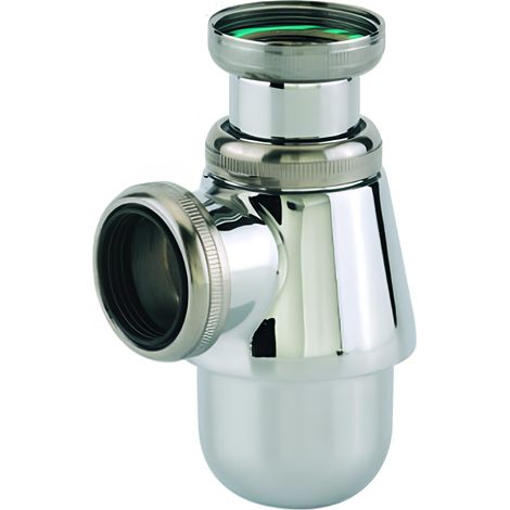 Siphon de lavabo nickelé mat réglable - 1'1/4 - diamètre 32 mm - Valentin (1/3)