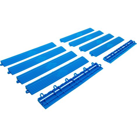 BGS  Kit  de  borde  de  baldosas  de  plástico  sistema  clic  400  x  55  x  15  mm  10  piezas  -  74547 (1/4)