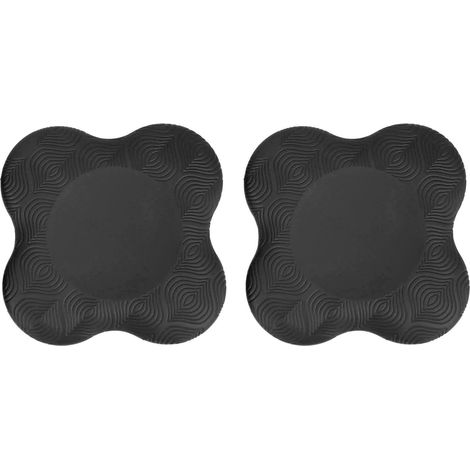 2 pièces Genouillères de Yoga Coussin de Protection Poignet Coude pour Fitness Noir (1/5)