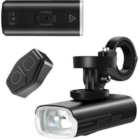 Magicshine EVO 1300 USB-Fahrradfrontlicht + Fernbedienung und Garmin-Halterung (1/5)