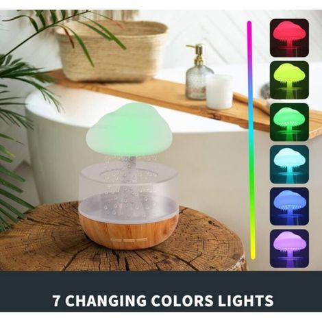 Diffuseur d'huiles essentielles - Autonomie 48h Veilleuse 7 couleurs - Salon et chambre - Sans BPA (1/5)