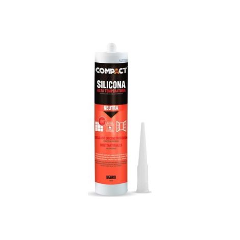 Silicona para zonas de altas temperaturas (hasta 300ºC) color negro