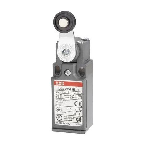 ABB 1SBV010341R1211 LS32P41B11 Fine corsa 400 V/AC 1.8 A Leva con rotella Momentaneo IP65 1 pz. (1/2)