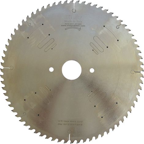 Lama per sezionatrici PKD D=480, d=60, B/c=4.8/3.5, Z (Nr. denti)=72, Fori trasc.=Holzma XHC481.07260 KLEIN (1/4)