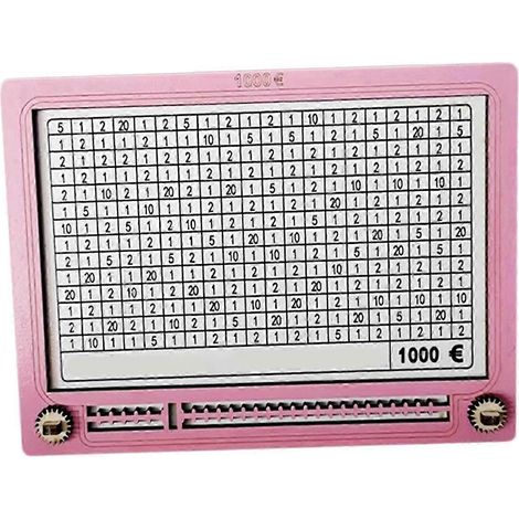 Tirelire en bois, boîte à monnaie, objet de décoration en forme de cochon, cadeau d'anniversaire pour enfants (garçons et filles).-pink 1000 euros
