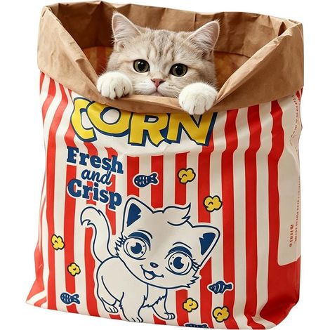 Sac Crinkle Chat  Sac Crinkle en Papier Pliable et Portable  de Couchage-Lit pour Chat  pour Chaton, Petits Chiens, Chiot, Extérieur, Voyage, Voiture, Camping, Canapé, Chambre (1/5)