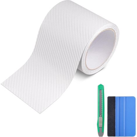 3D Film Autocollant Transparent 10 x 900 cm + Outils, Protection Seuil de Porte Voiture, Bande Autocollante Voiture Convient aux Voitures, Motos et Vélos (1/5)