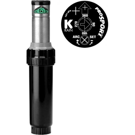 Bewässerungssprenger Rostfrei K-Rain ProSport 1'' Reichweite von 13 bis 23 m Einstellbarer Winkel-Sprenger Sektor- und Kre