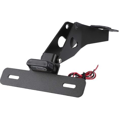 Support de plaque d'immatriculation moto avec éclairage arrière LED blanc, compatible avec YAMAHA TMAX 530 DX/SX 2017-2018 (1/5)
