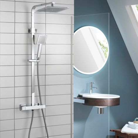 Aqualisa Deco Thermostatic Mixer Shower Square Bar Valve Chrome DECO.SQR.SC.CH (1/5)