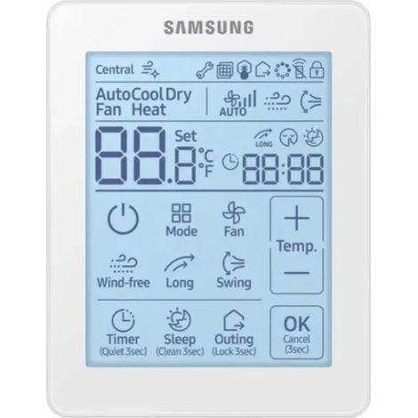 Intelligente Fernbedienung Samsung weiß beleuchteter Touchscreen (1/2)