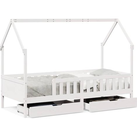 Maison Exclusive - Kinderbett mit Schubladen 80x200 cm Massivholz